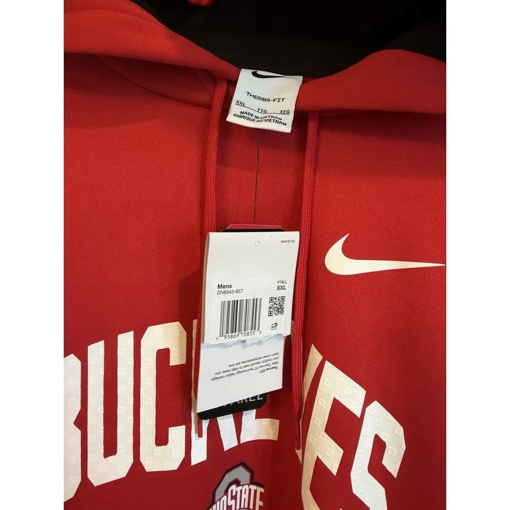 NEW Ohio State Buckeyes Nike Game Authentic Scarlet Hoodie XXL